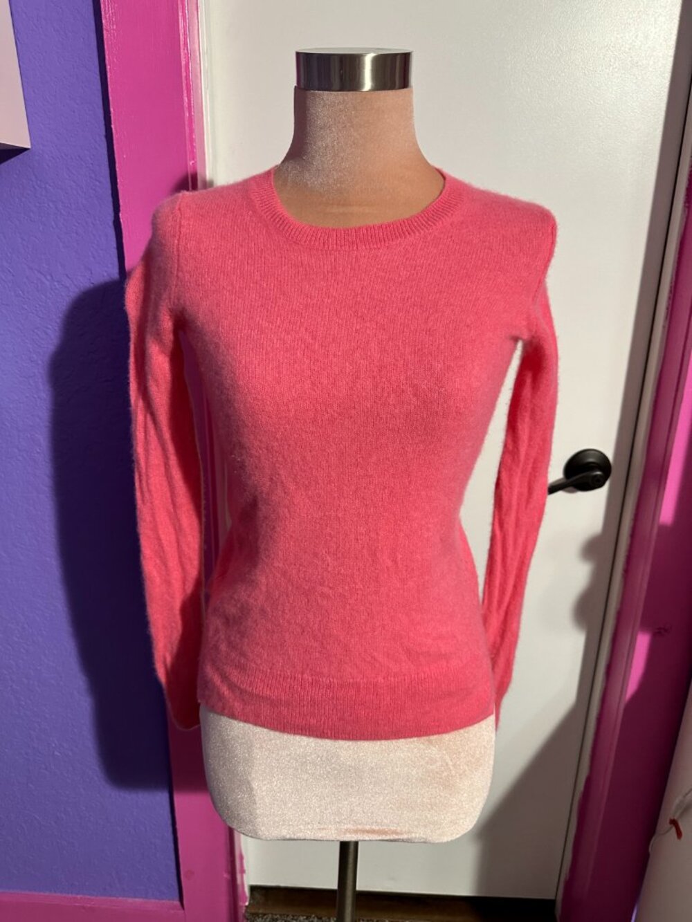 Saks Fifth Avenue Womens Cashmere Pink Sweater